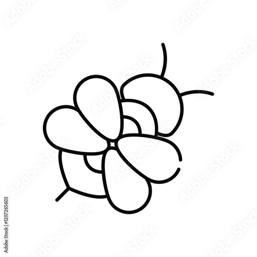 Honey Bee vector icon