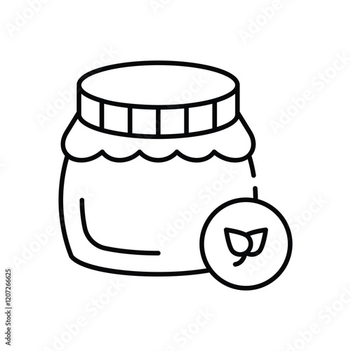 Organic Honey vector icon