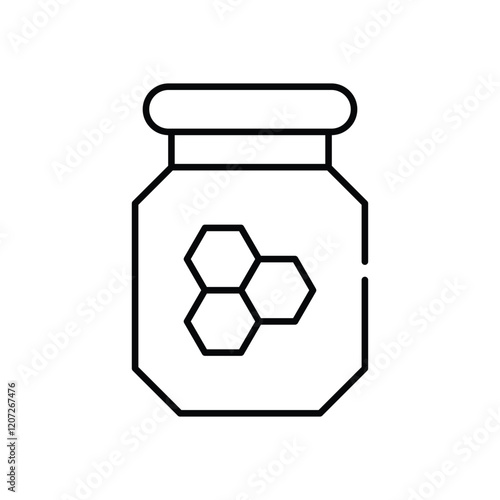 Buckwheat Honey vector icon
