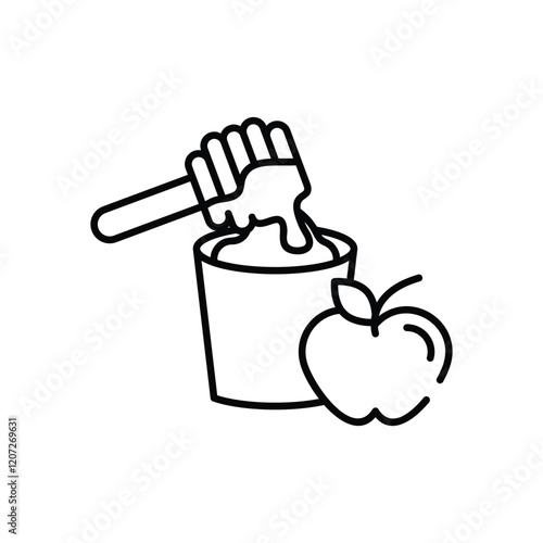 Organic healthy nectar vector icon