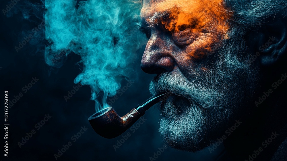 Fototapeta premium Man Smoking