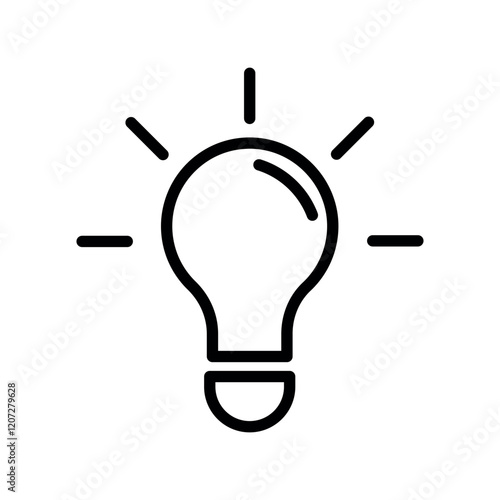 Lightbulb vector icon