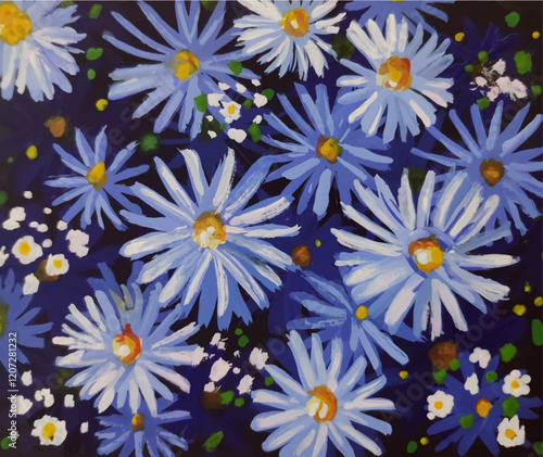 background with flowers