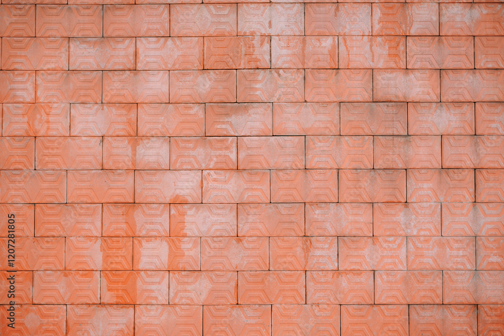 Textured Red Brick Wall Textured Red Brick Wall