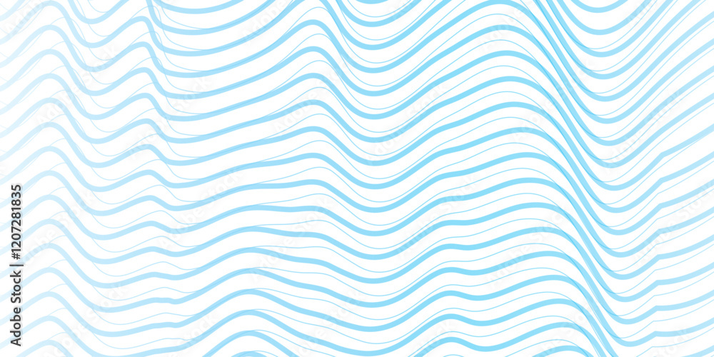 Abstract soft blue glowing wave curved lines background. Digital frequency track equalizer. Vector illustration. Abstract soft blue glowing wave curved lines background. Digital frequency track equalizer. Vector illustration.