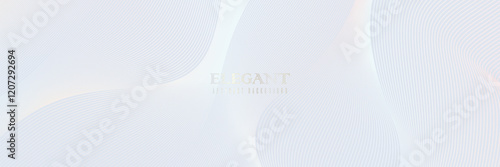 Elegant background with line pattern on luxury pastel color gradient. Premium abstract vector illustration for invitation, flyer, cover design, luxe invite, business banner, prestigious voucher.