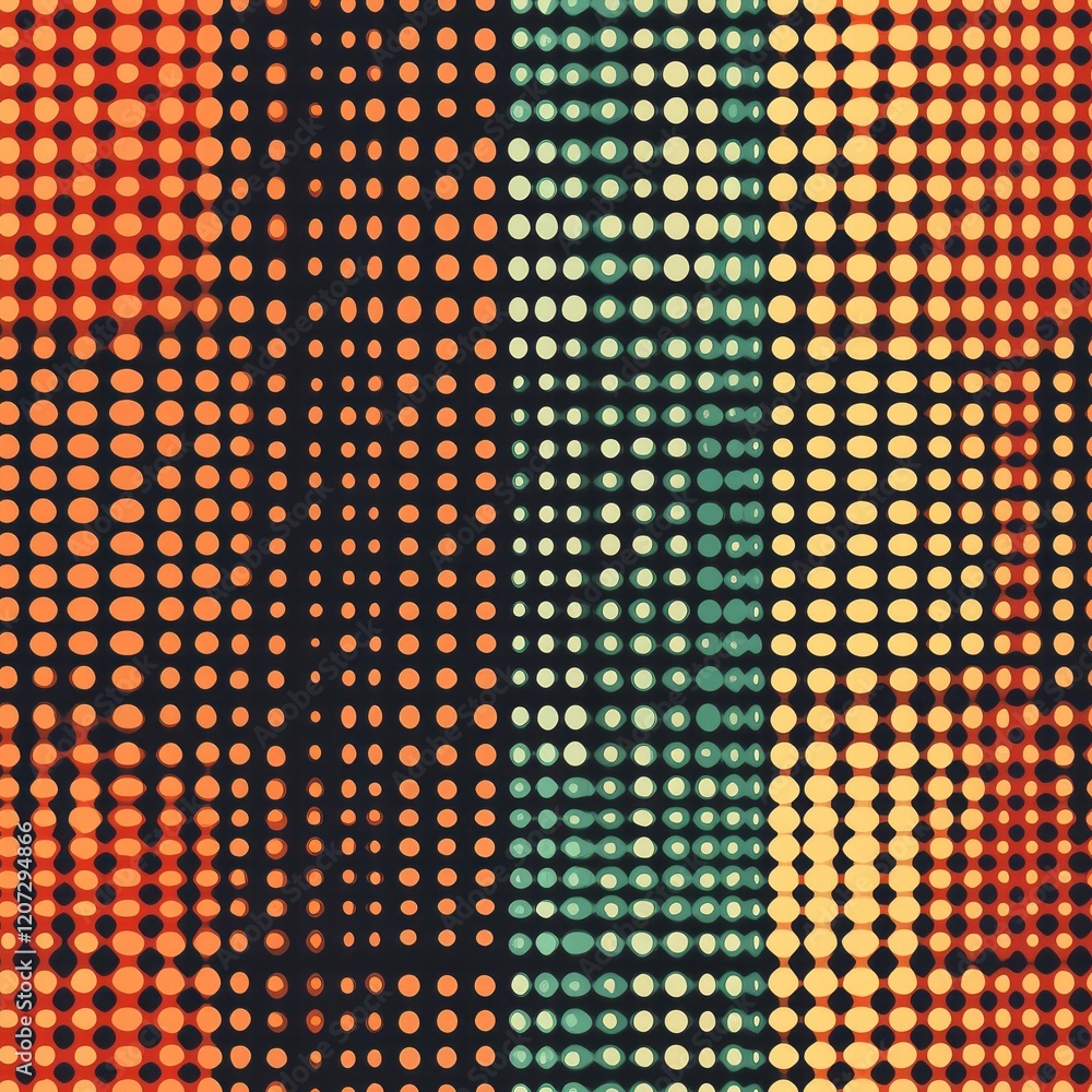 Abstract Colorful Pattern Of Repeating Circles Abstract Colorful Pattern Of Repeating Circles