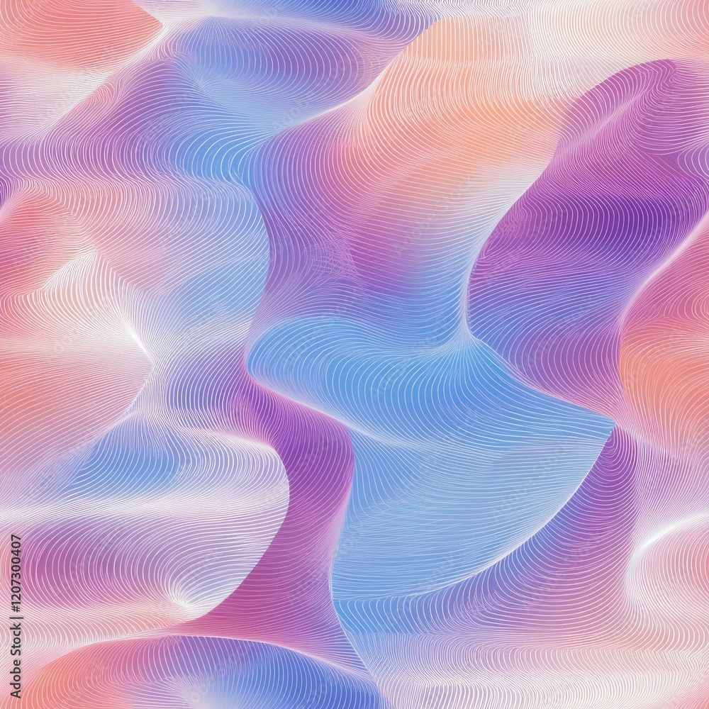 Abstract Pastel Wave Lines Pattern Design Abstract Pastel Wave Lines Pattern Design