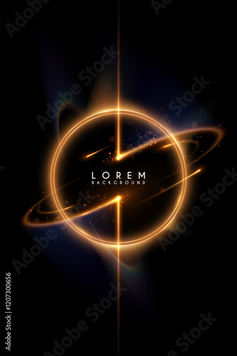 Light ring with motion sparks effects