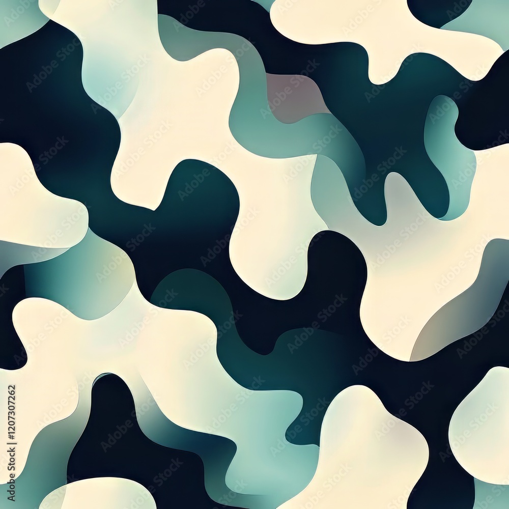 Abstract Organic Shapes Pattern Design Abstract Organic Shapes Pattern Design