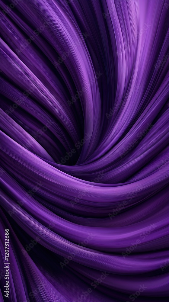 A flowing swirl of deep purple fabric, showcasing smooth textures and elegant curves, creating a sense of depth and movement. A flowing swirl of deep purple fabric, showcasing smooth textures and elegant curves, creating a sense of depth and movement.