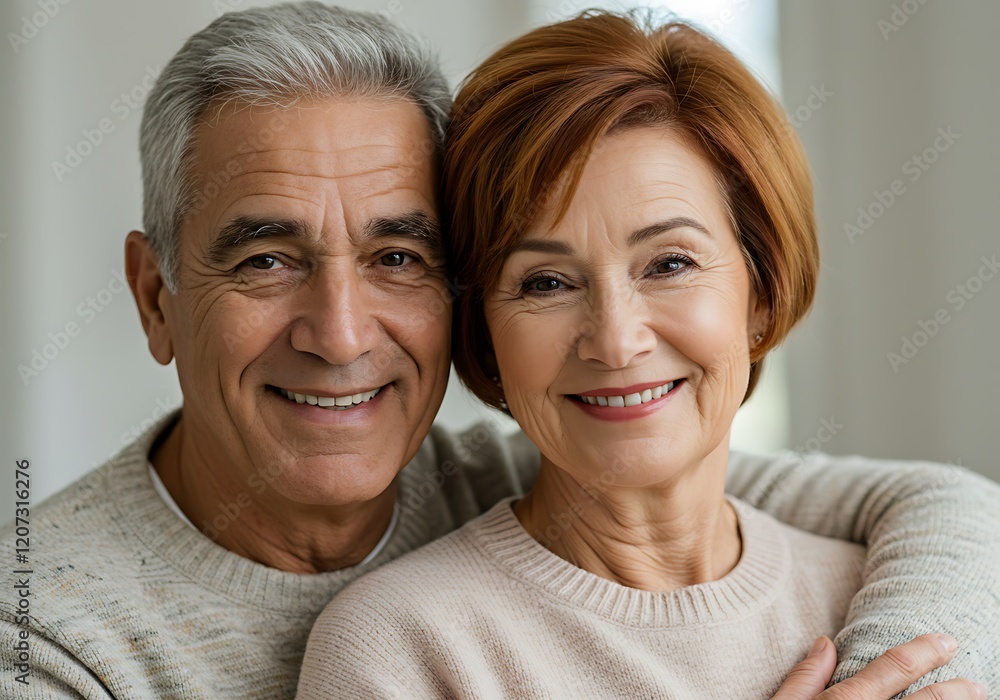 Happy older couple at home Happy older couple at home
