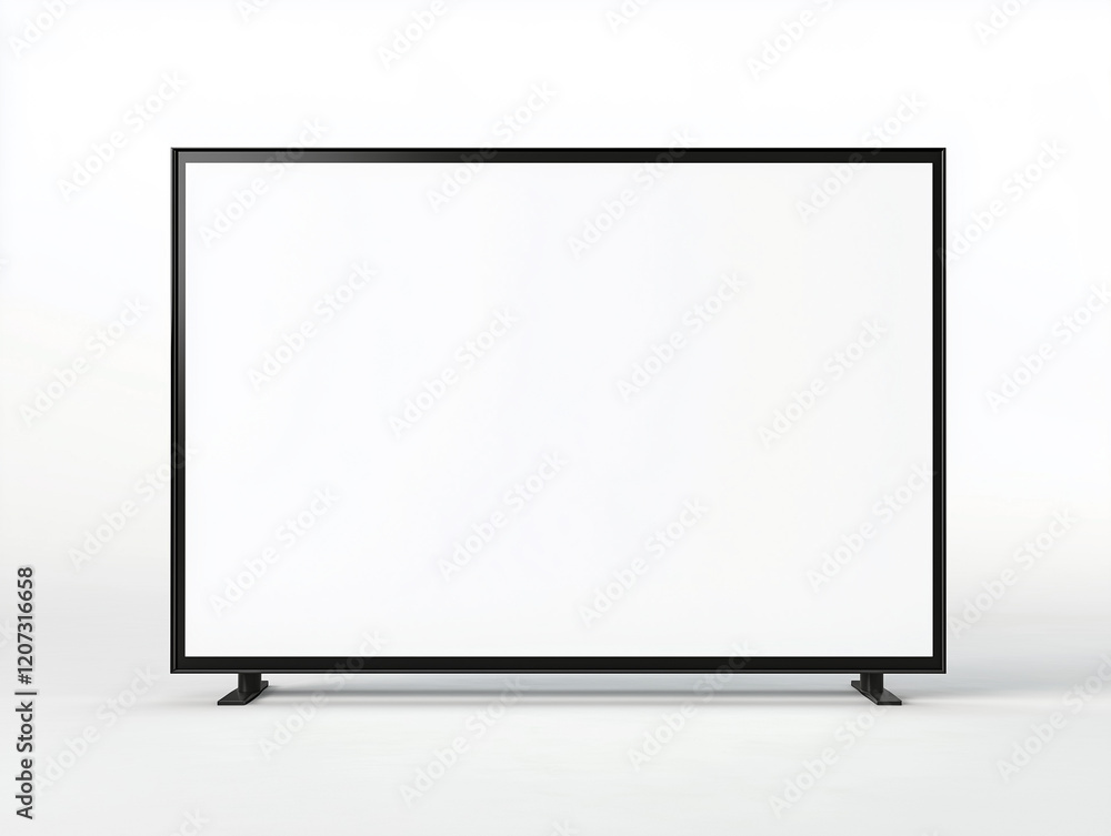 Blank plasma screen in public for mockup Blank plasma screen in public for mockup