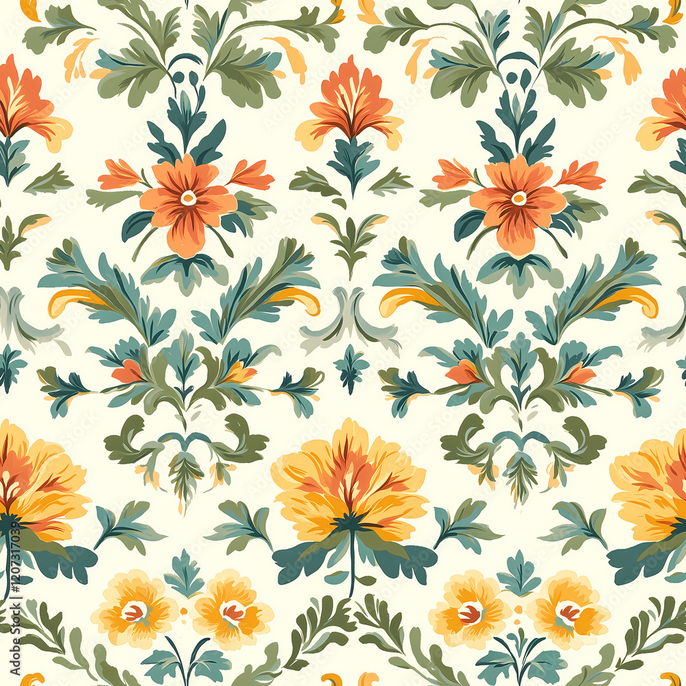 A seamless pattern designed in an Eastern style, Seamless design allows for a perfectly continuous pattern with no visible seams. A seamless pattern designed in an Eastern style, Seamless design allows for a perfectly continuous pattern with no visible seams.
