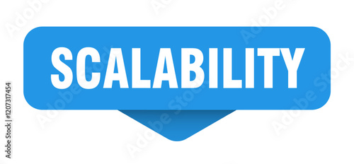 scalability sticker. scalability sign on transparent background