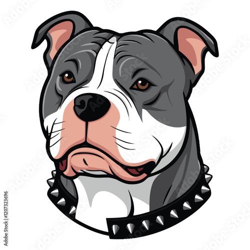 Fun and Adorable Puppy Face in Clean Lines