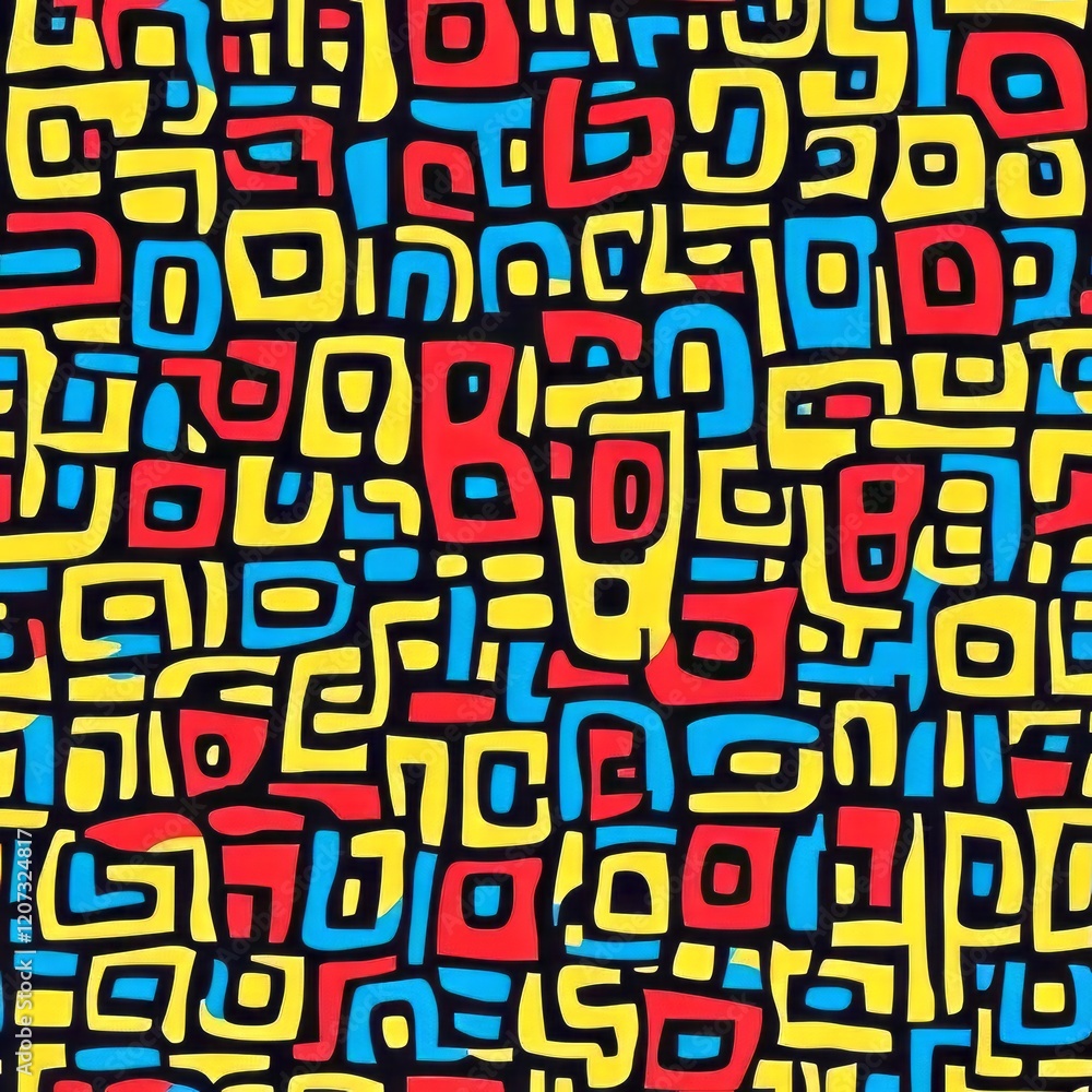 Abstract Colorful Geometric Pattern Design Abstract Colorful Geometric Pattern Design