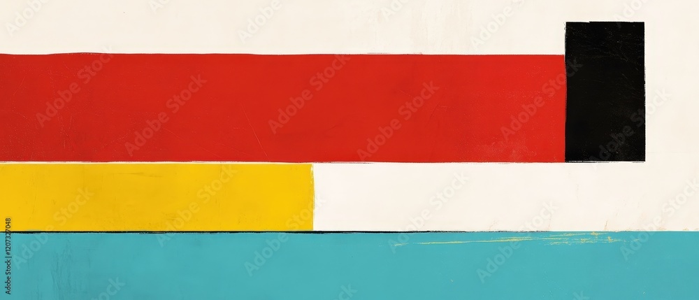 Colorful abstract art composition with geometric shapes in red, yellow, black, and blue on a white background. Perfect for modern interior design or creative projects. Colorful abstract art composition with geometric shapes in red, yellow, black, and blue on a white background. Perfect for modern interior design or creative projects.