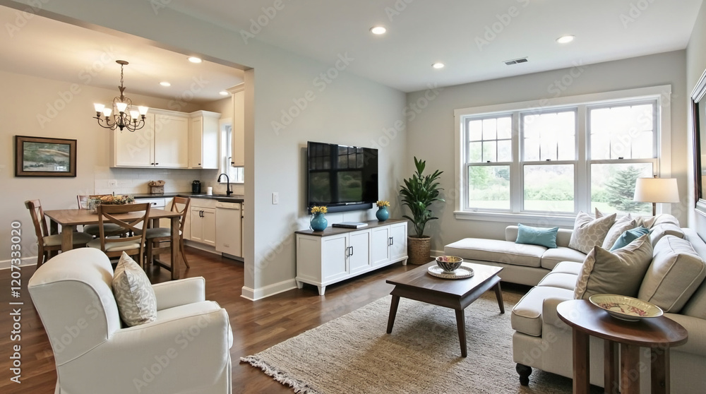 Fototapeta premium Rustic Farmhouse Living Space