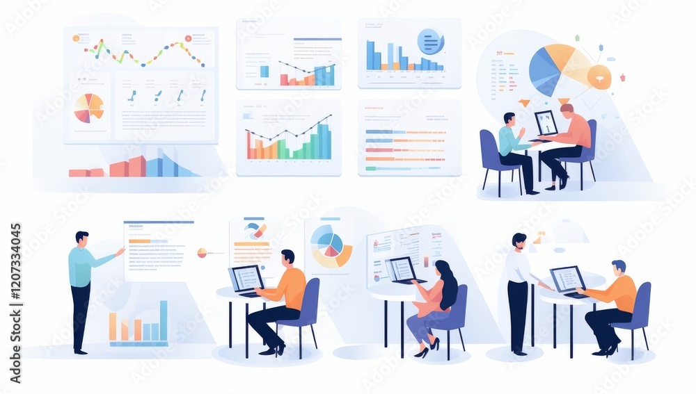 Business Data Analysis: Charts, Graphs, and Team Collaboration Business Data Analysis: Charts, Graphs, and Team Collaboration
