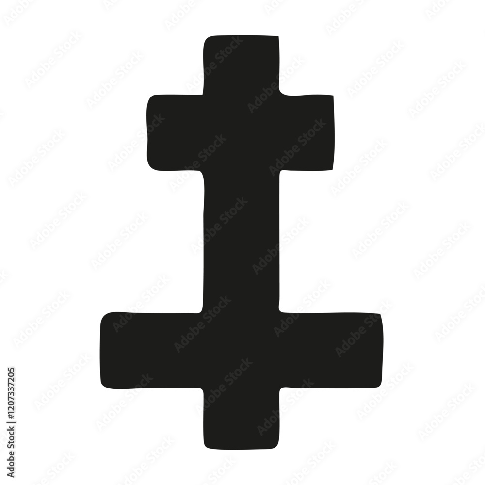 Ornate Christian Cross Symbol in a Circle Ornate Christian Cross Symbol in a Circle