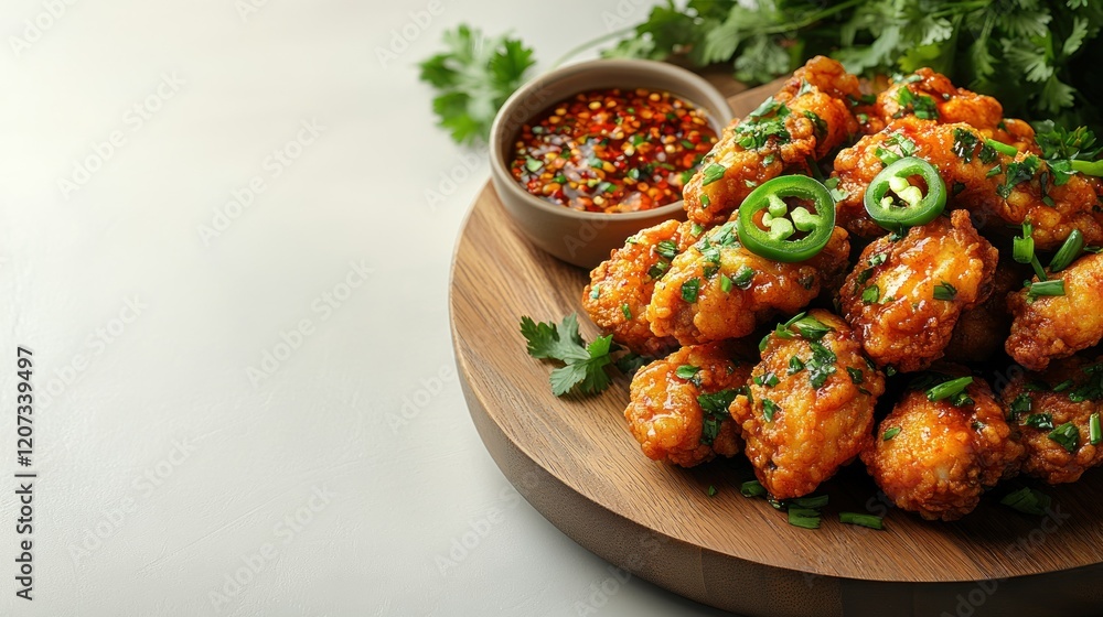 Spicy Honey Garlic Chicken Wings with Chili Sauce Spicy Honey Garlic Chicken Wings with Chili Sauce