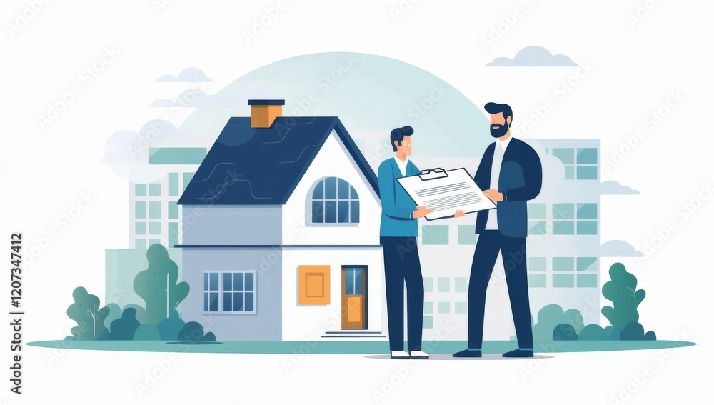 House Purchase Agreement:  Buyer and Seller Finalizing Documents