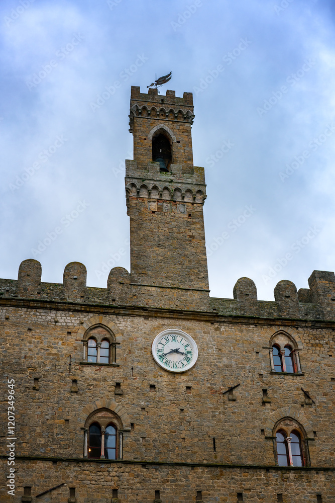 Tower of Priori Palace in Volterra, Tuscany Tower of Priori Palace in Volterra, Tuscany
