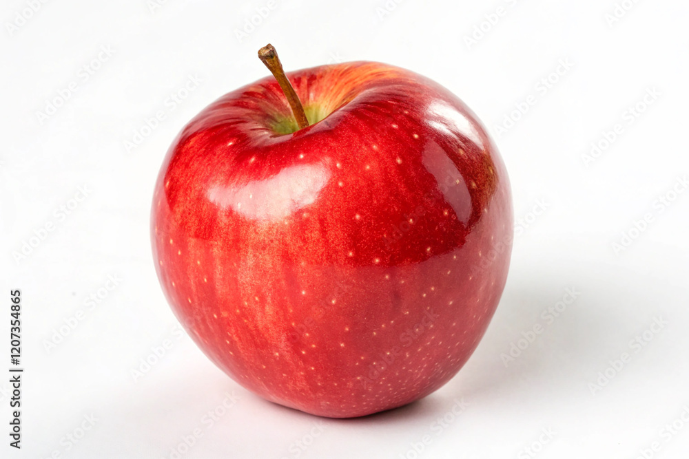 Bright red apple Isolated on White Background Bright red apple Isolated on White Background