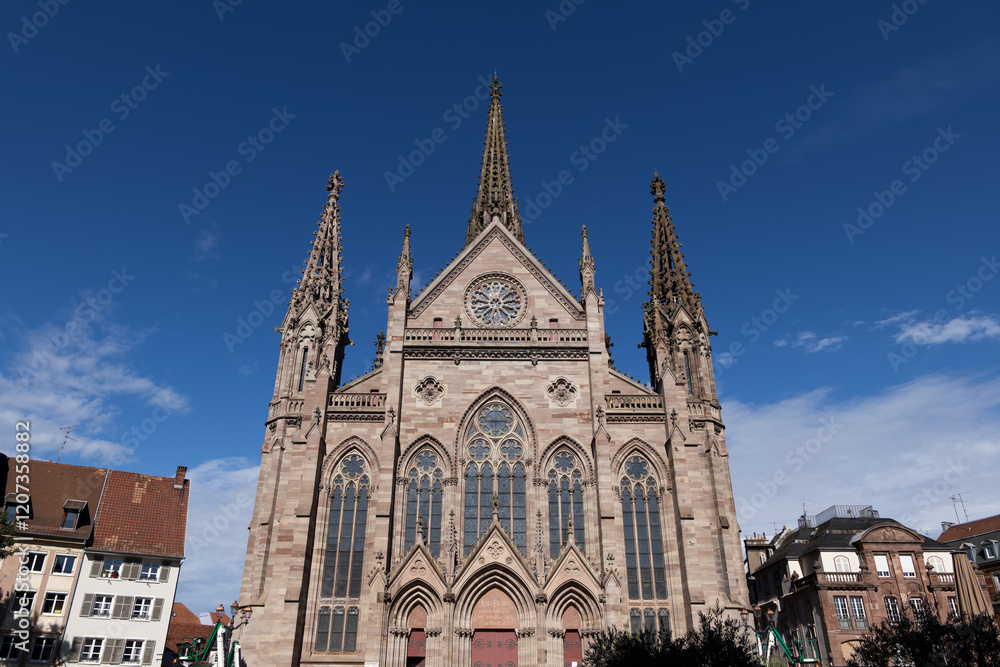 Fototapeta premium Temple Saint-Etienne In Mulhouse, France