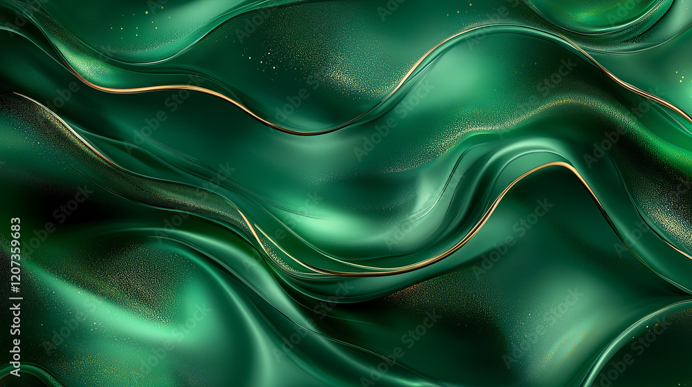 Obraz premium An abstract pattern resembling soft velvet textures with rich, deep colors like emerald green