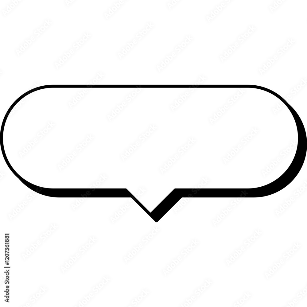 Simple Frame, Speech Bubble, Decoration Frame Title. Vector Icon Simple Frame, Speech Bubble, Decoration Frame Title. Vector Icon
