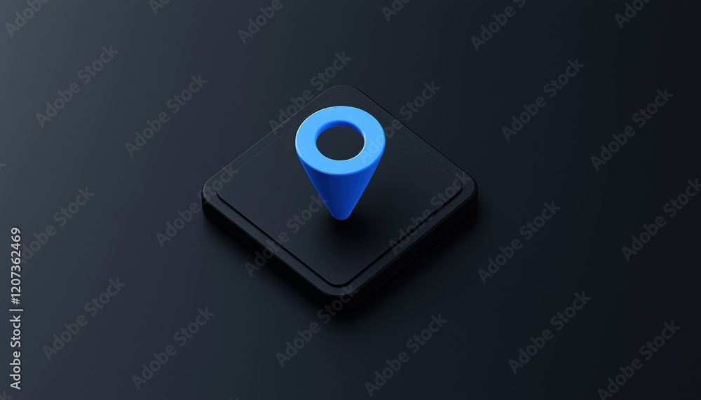 Sleek and vibrant map icon with a bold blue pin and a clean map design, emphasizing precision and location services Sleek and vibrant map icon with a bold blue pin and a clean map design, emphasizing precision and location services