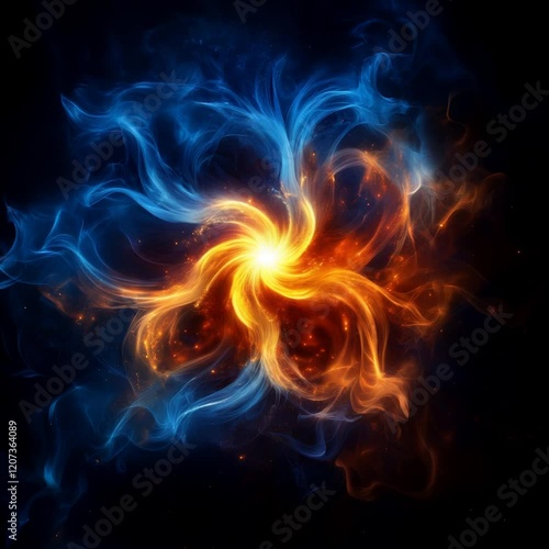 rotating circle of fire