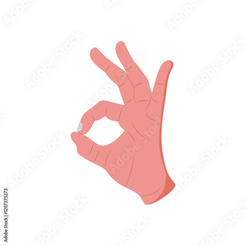 OK Hand Gesture Icon, Vector illustration