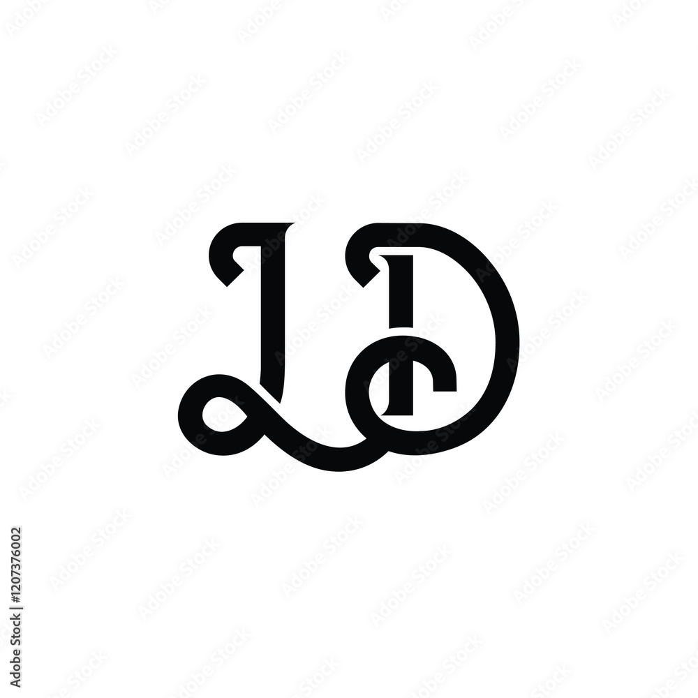 LD monogram logo design letter text name symbol monochrome logotype alphabet character simple logo LD monogram logo design letter text name symbol monochrome logotype alphabet character simple logo