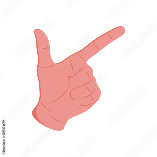 Tick Hand Gesture Icon, Vector illustration