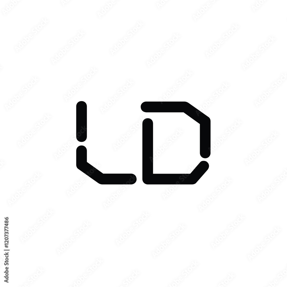 LD monogram logo design letter text name symbol monochrome logotype alphabet character simple logo LD monogram logo design letter text name symbol monochrome logotype alphabet character simple logo
