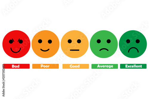 Rating emoji with feedback, review, feedback, rating, set, star, slide, bar, symbol, like , dislike