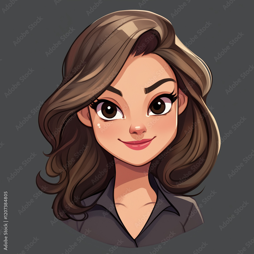 Girl with glasses, portrait, headshot,, illustration, avatar, profile picture Girl with glasses, portrait, headshot,, illustration, avatar, profile picture
