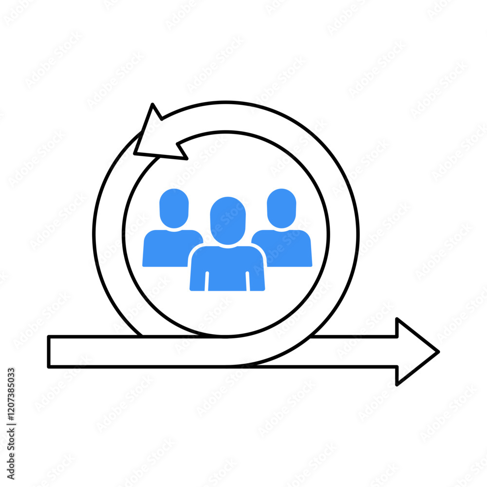 Team Synergy – People Representing Collaboration and Cohesion in Teams