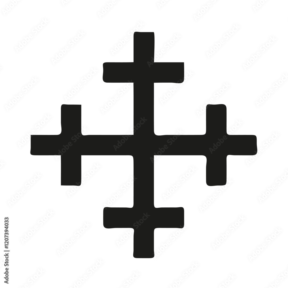 Obraz premium Ornate Christian Cross Design for Spiritual Imagery
