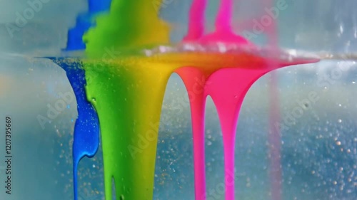 water splash in the pool