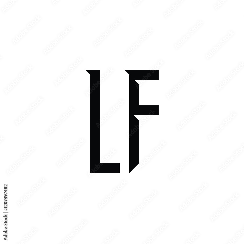 LF monogram logo design letter text name symbol monochrome logotype alphabet character simple logo LF monogram logo design letter text name symbol monochrome logotype alphabet character simple logo