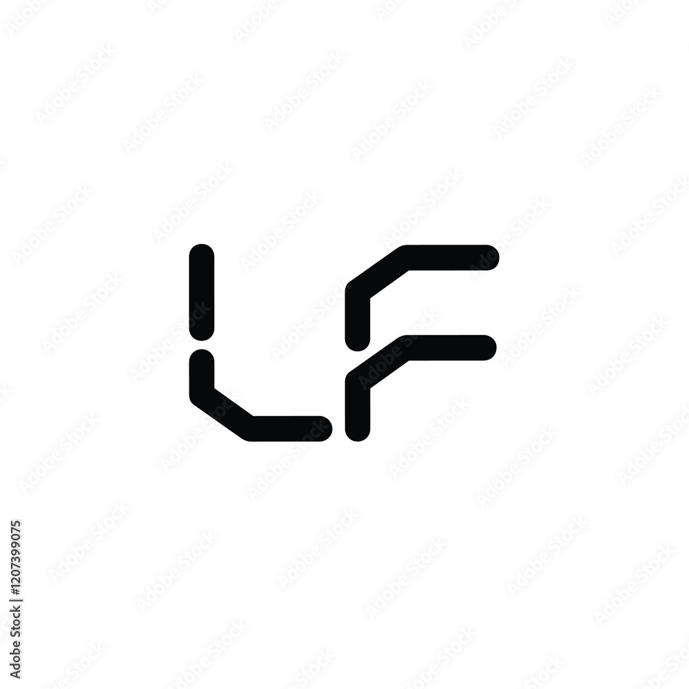 LF monogram logo design letter text name symbol monochrome logotype alphabet character simple logo LF monogram logo design letter text name symbol monochrome logotype alphabet character simple logo