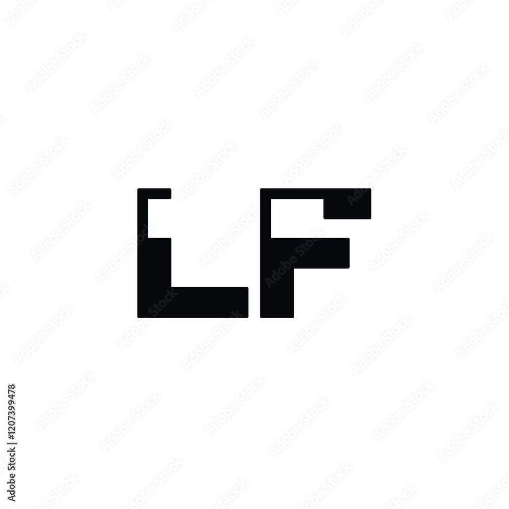 LF monogram logo design letter text name symbol monochrome logotype alphabet character simple logo LF monogram logo design letter text name symbol monochrome logotype alphabet character simple logo