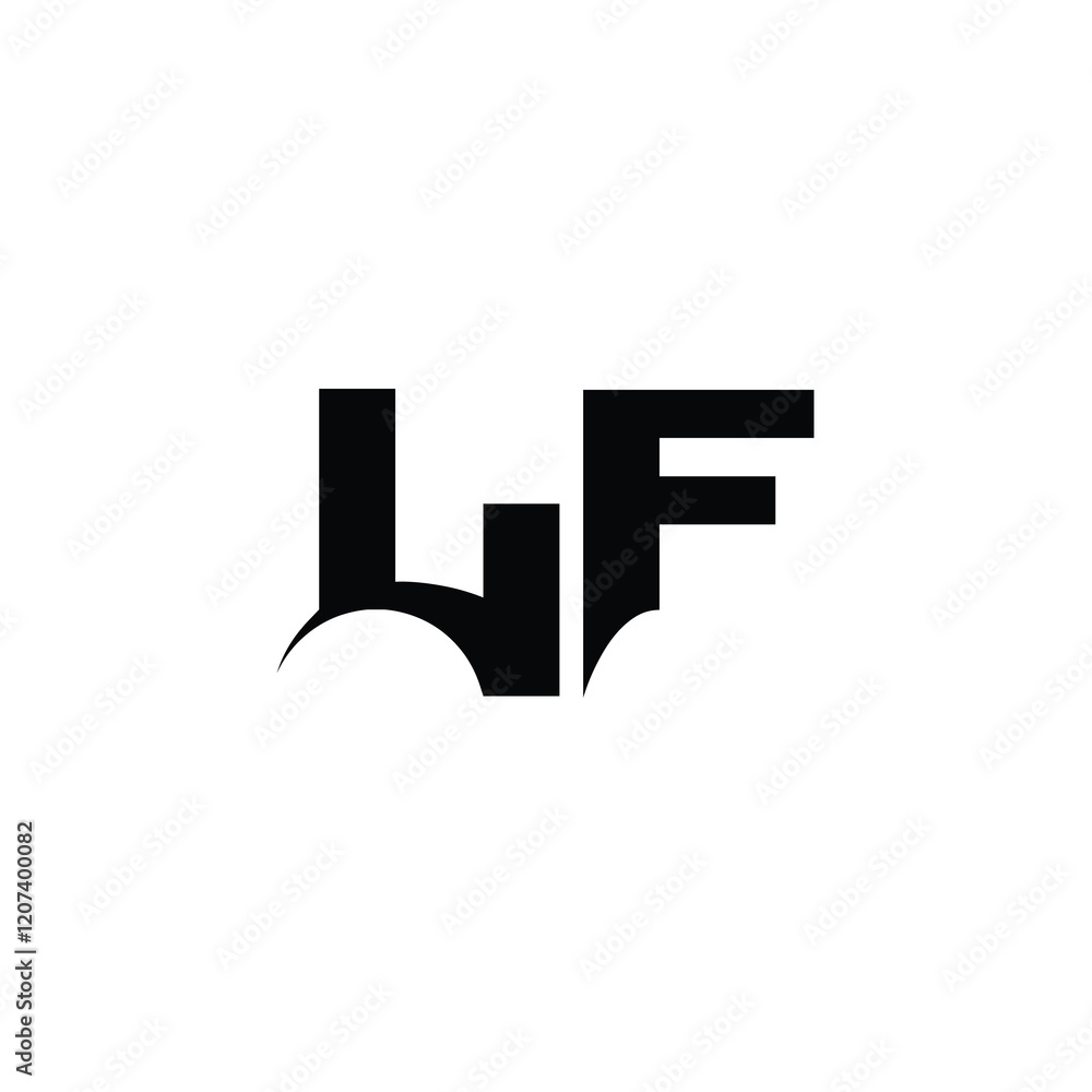 LF monogram logo design letter text name symbol monochrome logotype alphabet character simple logo LF monogram logo design letter text name symbol monochrome logotype alphabet character simple logo