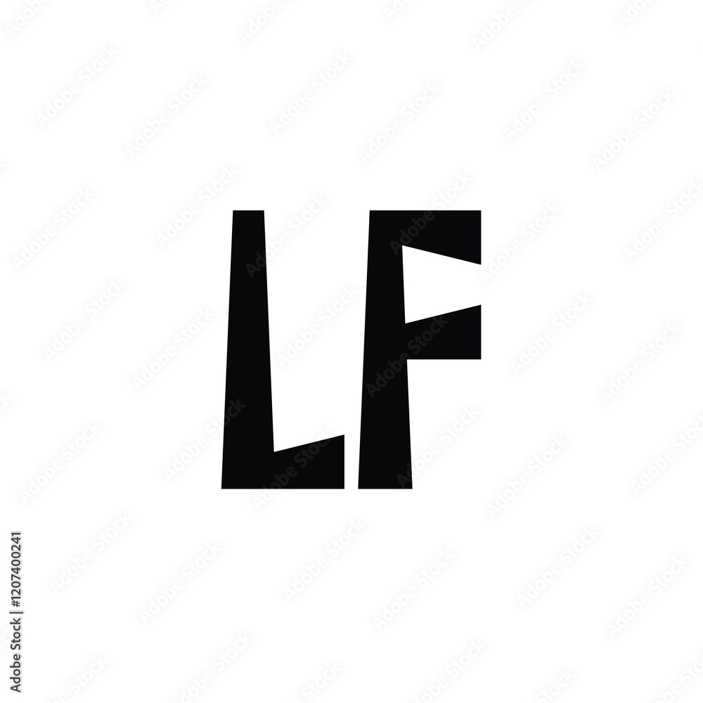 LF monogram logo design letter text name symbol monochrome logotype alphabet character simple logo LF monogram logo design letter text name symbol monochrome logotype alphabet character simple logo