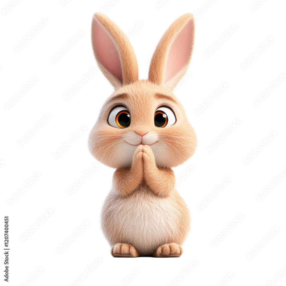 A rabbit on a white background
A rabbit on a white background