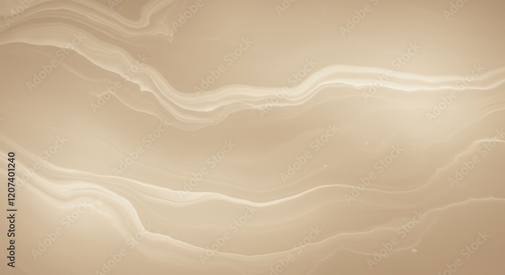 Fototapeta premium Elegant light beige marble texture with subtle flowing wave patterns